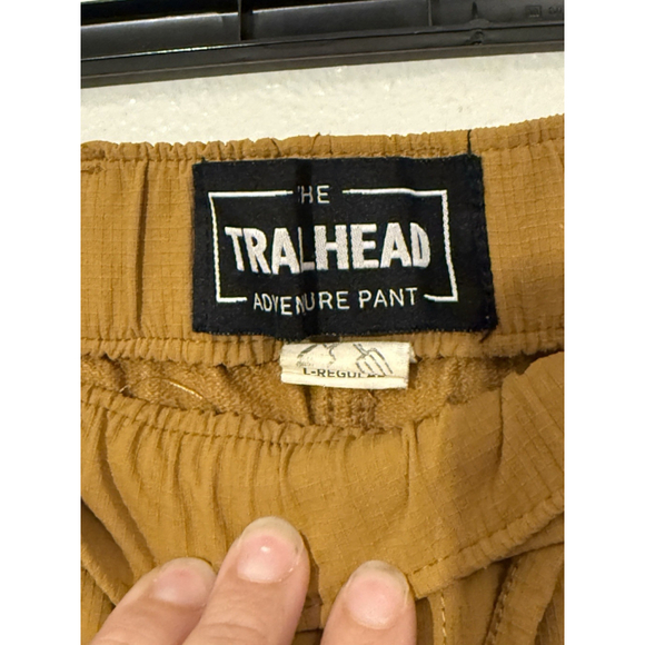 Coalatree Pants L Regular Yellow Trailhead Adventure Hiking Outdoor Ripstop - Picture 3 of 9
